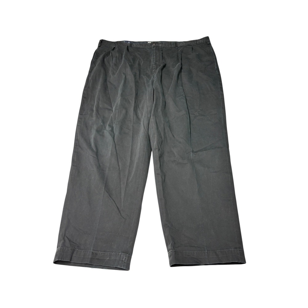 Polo Ralph Lauren Big Andrew Pant Navy Blue Pleated Chino Trousers Mens 50B x 30